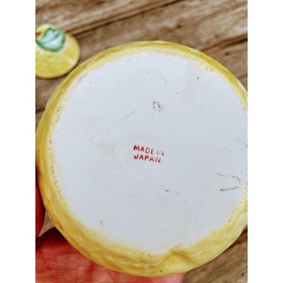 Vintage Porcelain Figural Juicer Pear Fruit 3 Pieces - Picture 10 of 14